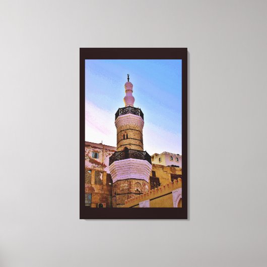 Al Balad Minaret Leinwanddruck (Vorderseite)
