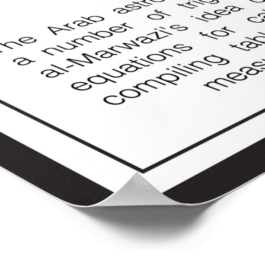 Al-Battani Poster (Ecke)