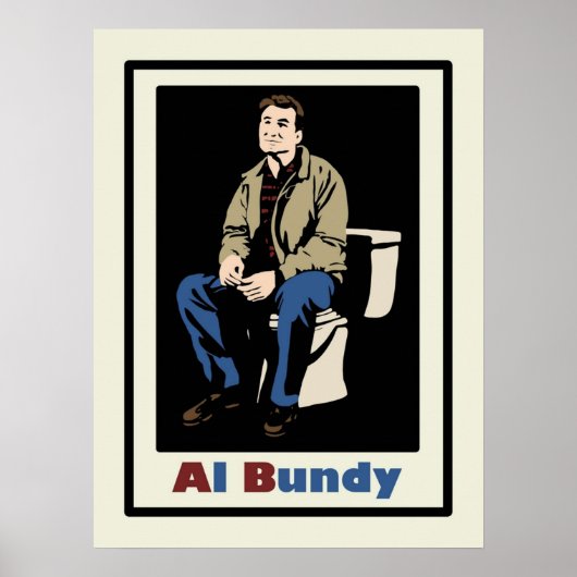 Al Bundy auf der Toilette Verheiratet mit Kindern Poster (Vorne)