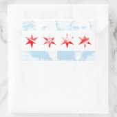 Al Capone Chicago Flag Rechteckiger Aufkleber (Tasche)