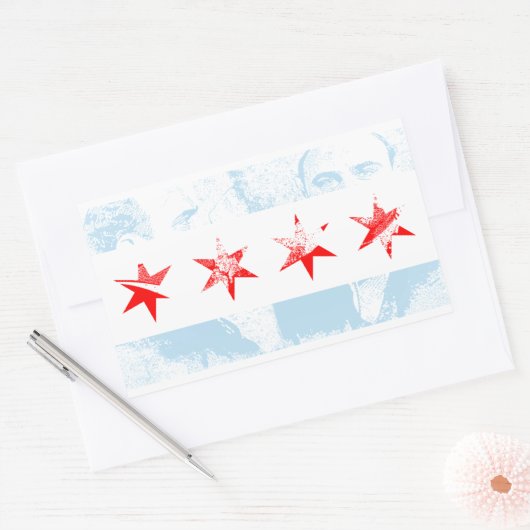 Al Capone Chicago Flag Rechteckiger Aufkleber (Umschlag)