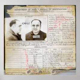 AL CAPONE CRIMINAL GESCHICHTE 1932 POSTER