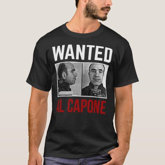 Al Capone Most Gewollt V-Neck T-Shirt (Vorderseite)