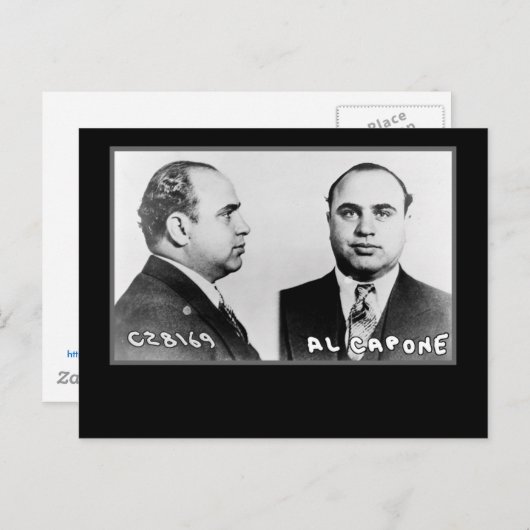 Al Capone Mugshot Cards und Postkarten (Vorne/Hinten)