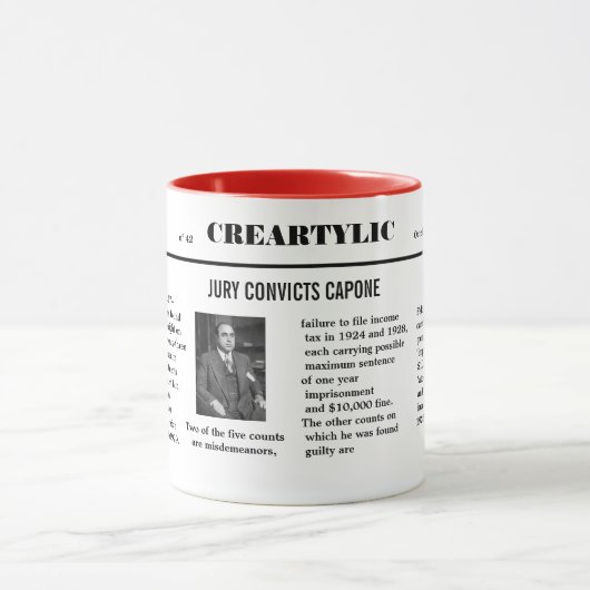 Al-Capone überführte Tasse (Zentrum)