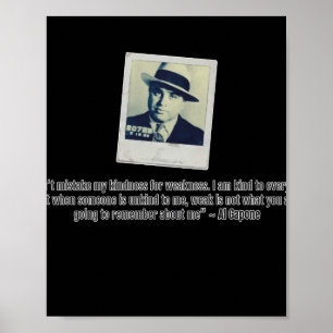 Al Capone Zitat Poster