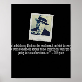 Al Capone Zitat Poster