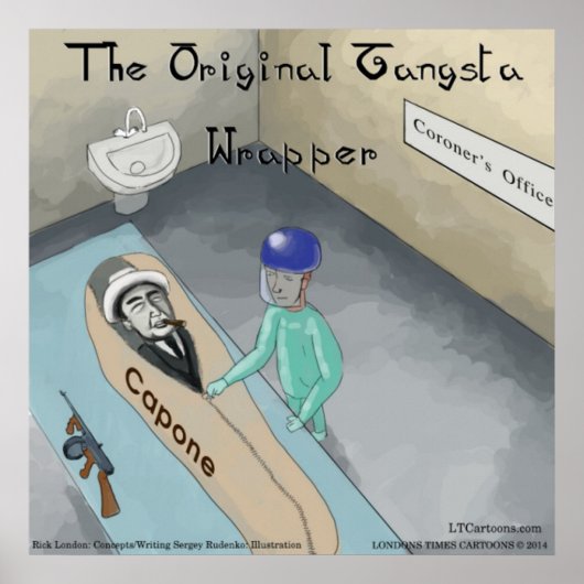 Al Capones Begräbnisplakat Poster (Vorne)