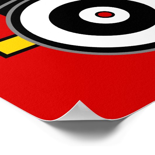 Al Capone's Cadillac 16 V - Roaring 20 Poster (Ecke)