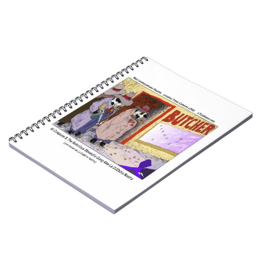 Al Cowpone & The Moofia Gang Funny Cows Notizblock (Linke Seite)