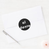 Al Dente Pasta Runder Aufkleber (Umschlag)