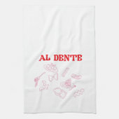 Al Dente Pink und Red Geschirrtuch (Vertikal)