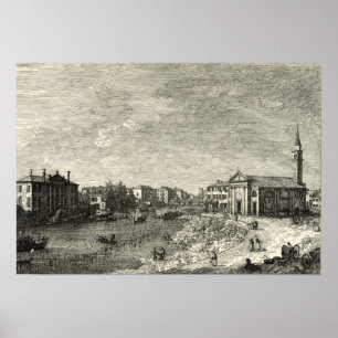 Al Dolo - Canaletto - 1746 Poster