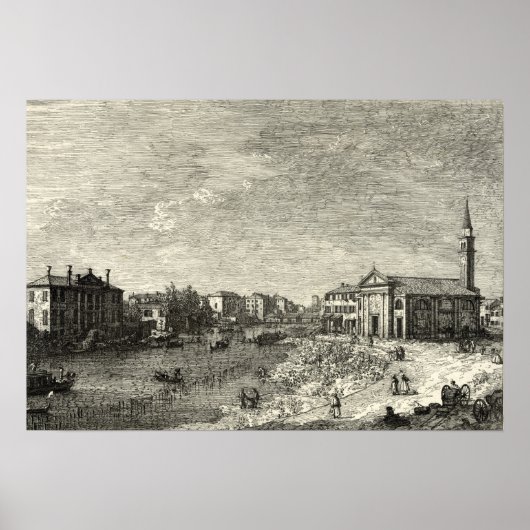 Al Dolo - Canaletto - 1746 Poster (Vorne)