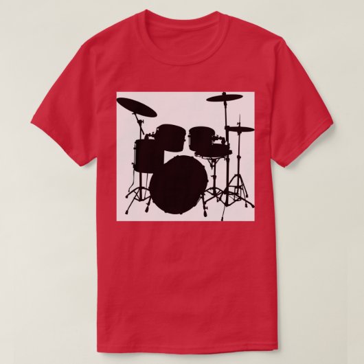 al Drums Musikinstrument Sticker T-Shirt (Design vorne)