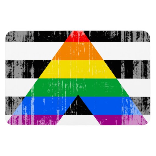 AL FLAG DISTRESSED -.pnng Magnet (Horizontal)