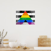 AL FLAG DISTRESSED -.pnng Poster (Küche)