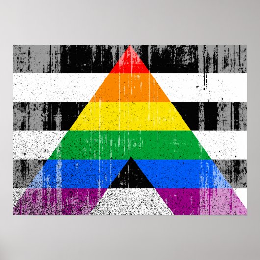 AL FLAG DISTRESSED -.pnng Poster (Vorne)