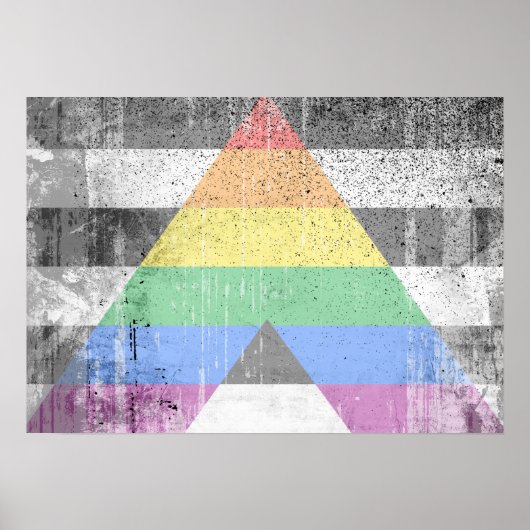 AL FLAG DISTRESSED -.pnng Poster (Vorne)