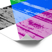 AL FLAG DISTRESSED -.pnng Poster (Ecke)