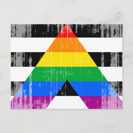 AL FLAG DISTRESSED -.pnng Postkarte (Vorderseite)