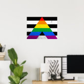 AL FLAG ORIGINAL -.pnng Poster (Heimbüro)