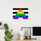 AL FLAG ORIGINAL -.pnng Poster (Heimbüro)