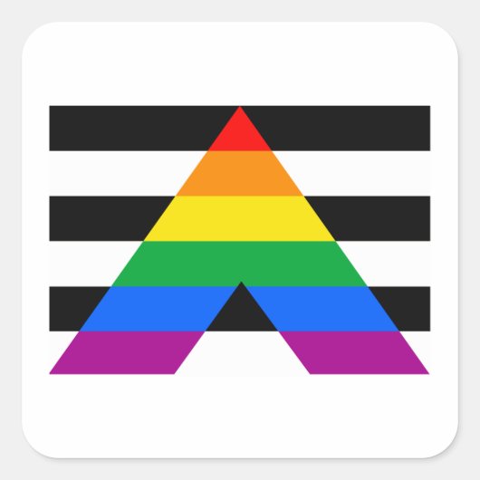 AL FLAG ORIGINAL QUADRATISCHER AUFKLEBER (Vorderseite)