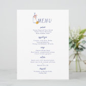 Al Fresco Wine Lemon Einladung (Stehend Vorderseite)