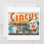 Al G. Kelly und Miller Bros. Zirkus beste Welt Save The Date (Vorderseite)