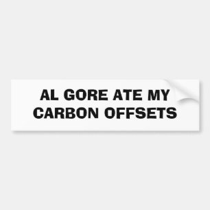 AL GORE ASS MEINE KOHLENSTOFF-AUSGLEICH AUTOAUFKLEBER