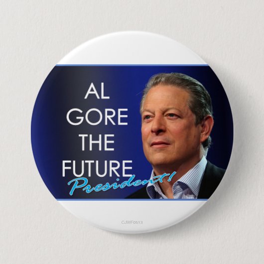 Al Gore das zukünftige Präsidenten-Button 3 Button (Vorderseite)