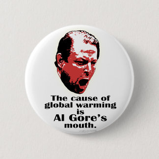 Al Gore globales Erwärmungs-Schwarzes Button