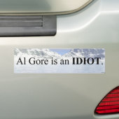 Al Gore ist ein Idiot Autoaufkleber (Auf Auto)