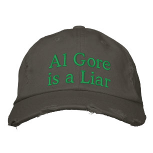 Al Gore ist ein LIAR Bestickte Kappe