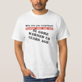 Al Gore warnte uns T-Shirt (Vorderseite)