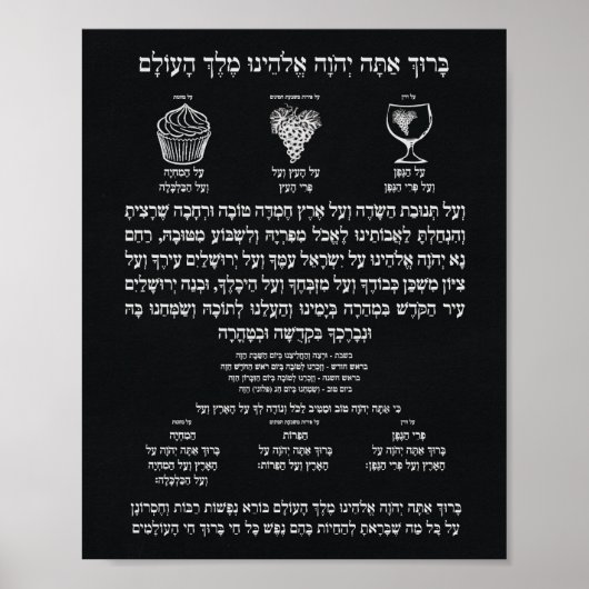 Al Hamichya Chalkboard Poster (Vorne)