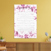 Al HaNisim Hanukkah Gebet in Hebräisch & Englisch Leinwanddruck (Insitu (Wohnzimmer))