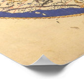 Al-Idrisis Weltkarte Poster (Ecke)