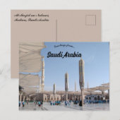 Al Masjid an Nabawi Medina Saudi Arabien Postkarte (Vorne/Hinten)