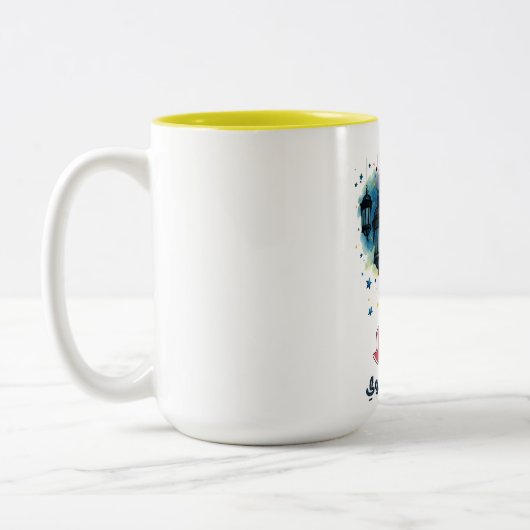 Al Mawlid Al Nabawi Prophet Muhammad Birthday Zweifarbige Tasse (Links)