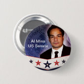 Al Myna US Senate Merchandise Button (Vorne & Hinten)