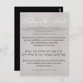 Al Netilas Yadayim Card Postkarte (Vorne/Hinten)