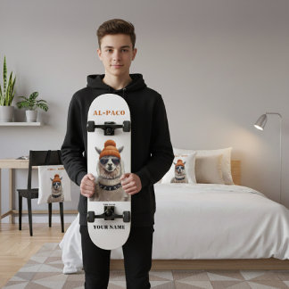 AL-PACO | Custom Urban Skater Alpaca Skateboard