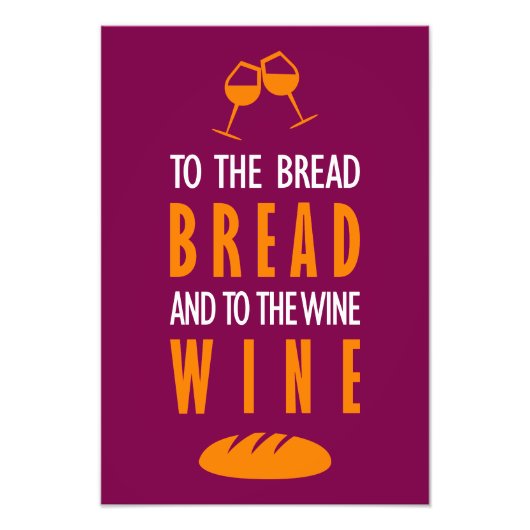 Al pan, pan, y al vino, vino fotodruck (Vorne)