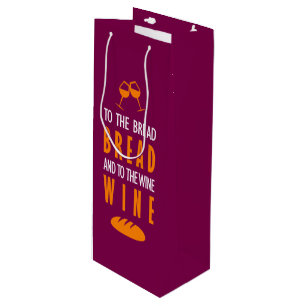 Al pan, pan, y al vino, vino geschenktüte für weinflaschen