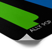 AL Pop Poster (schwarz) (Ecke)
