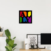AL Pop Poster (schwarz) (Heimbüro)