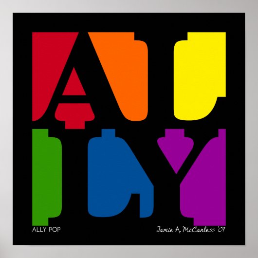 AL Pop Poster (schwarz) (Vorne)