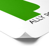AL Pop Poster (weiß) (Ecke)